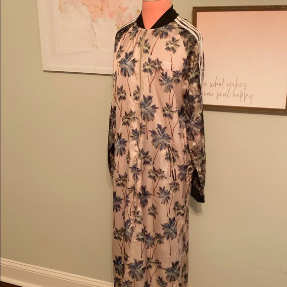 adidas x farm tropical satin track kimono